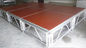 Vermelho 3 - Plataforma de alumínio da fase da madeira compensada nivelada com placa antiderrapante fornecedor
