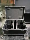 A madeira compensada preta completa da cor 9mm Thinkness personalizou as maletas de ferramentas de alumínio para a caixa sadia do console/orador