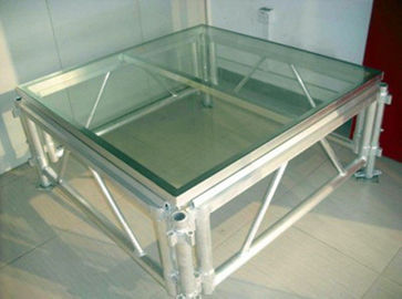 1.22*1.22m Outdoor Event Portable Stage / Silver Aluminum Plywood Stage