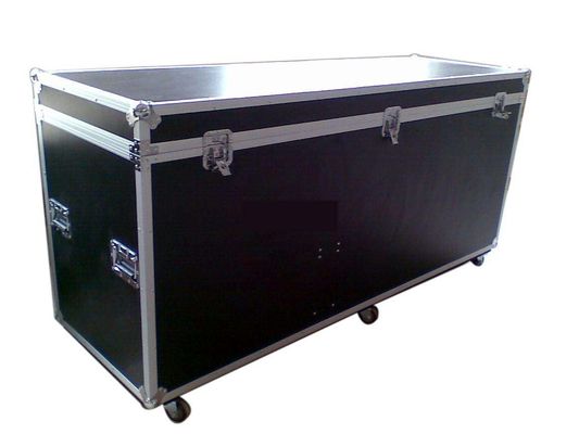 22U Heavy Duty Black Wooden Standard Rack Flight Case / Custom Aluminum Case para proteção e segurança de equipamentos valiosos